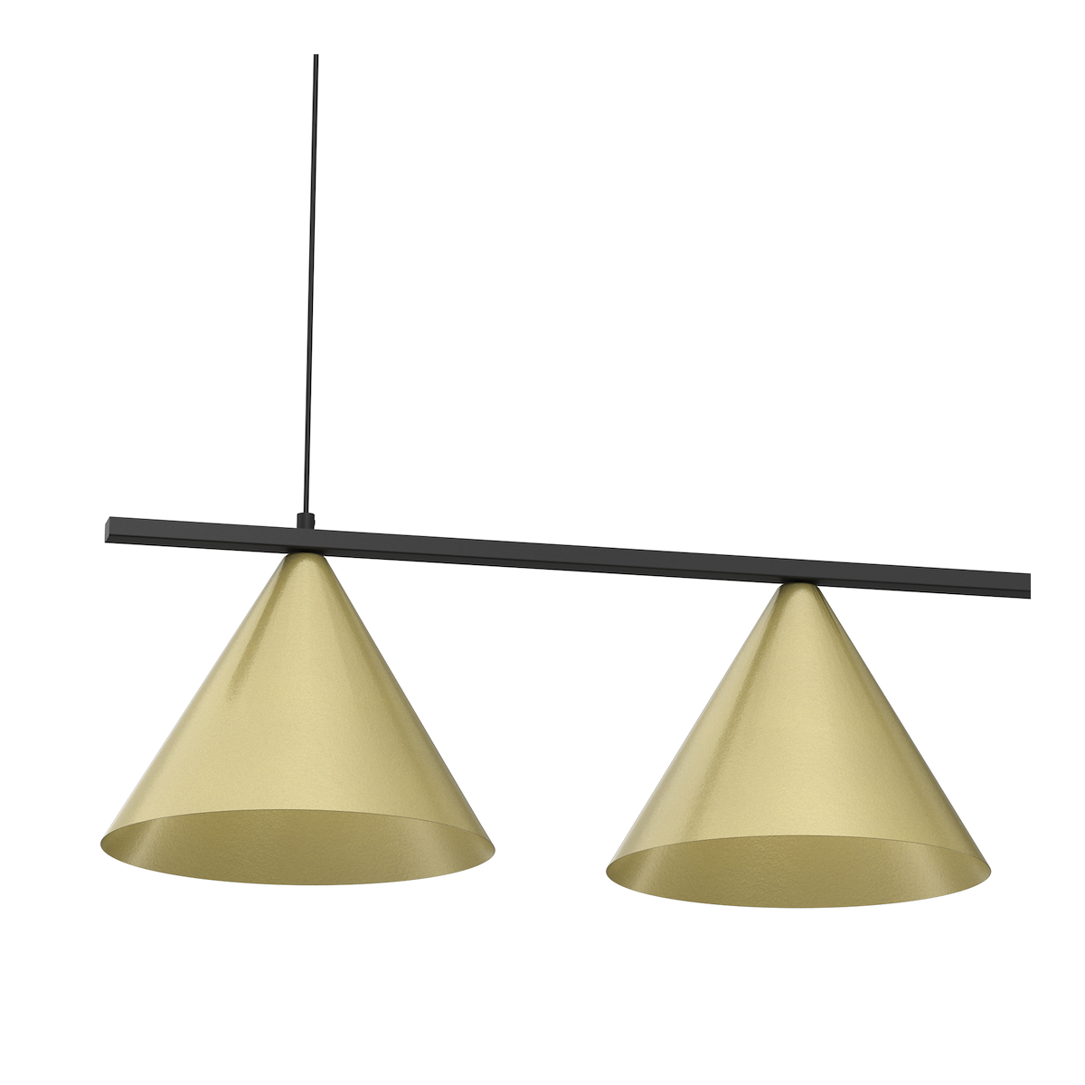 MiLagro Lampa wisząca CAPITAL CZARNY-ZŁOTY 3XGX53 MLP0937