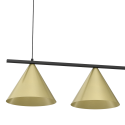 MiLagro Lampa wisząca CAPITAL CZARNY-ZŁOTY 3XGX53 MLP0937
