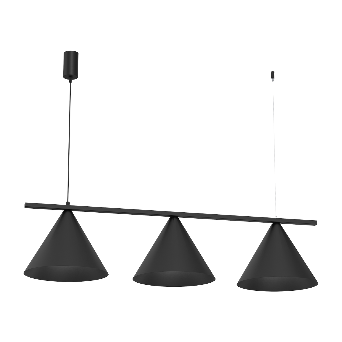 MiLagro Lampa wisząca CAPITAL CZARNY 3XGX53 MLP0938