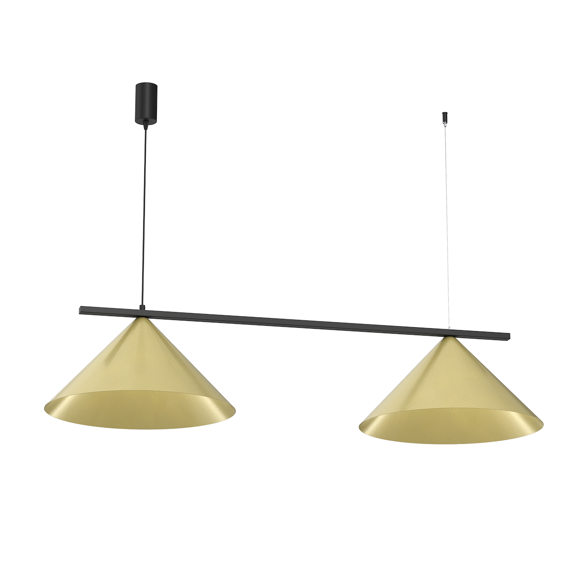 MiLagro Lampa wisząca CAPITAL CZARNO-ZŁOTY 2XGX53 MLP0941