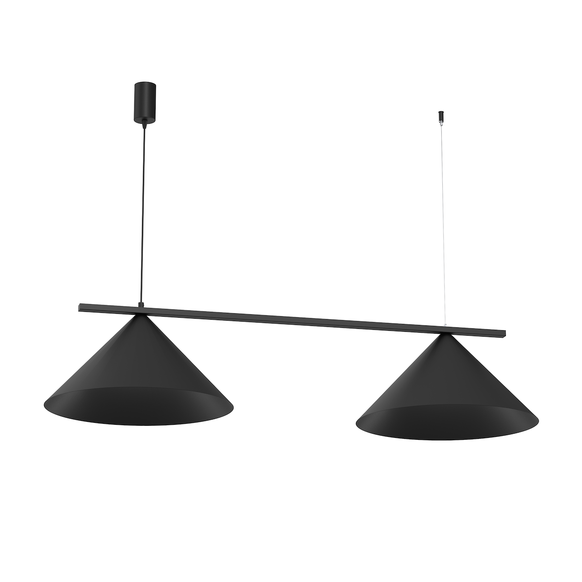 MiLagro Lampa wisząca CAPITAL CZARNY 2XGX53 MLP0942