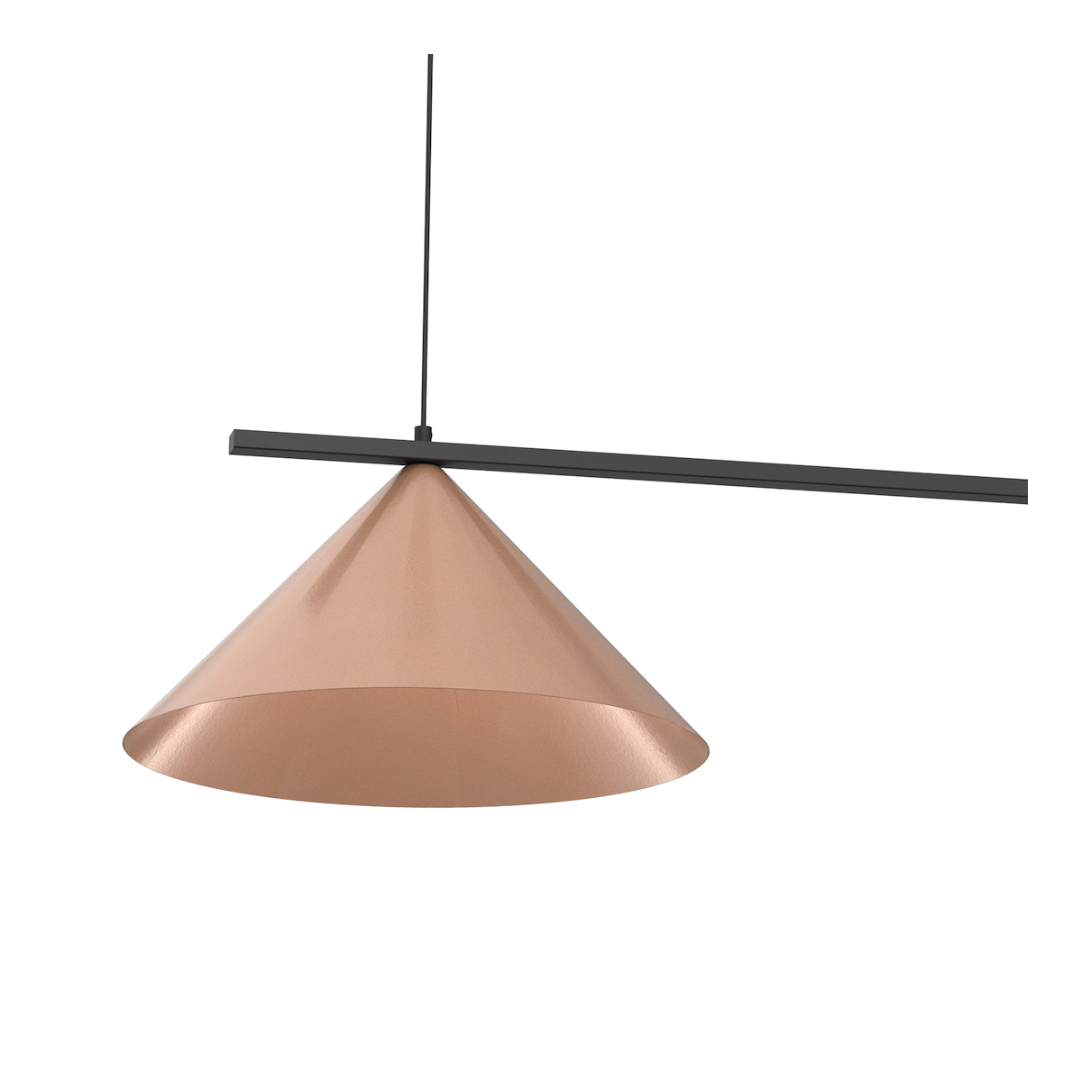 MiLagro Lampa wisząca CAPITAL  CZARNY-MIEDZIANY 2XGX53 MLP0944