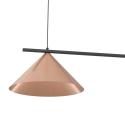MiLagro Lampa wisząca CAPITAL  CZARNY-MIEDZIANY 2XGX53 MLP0944