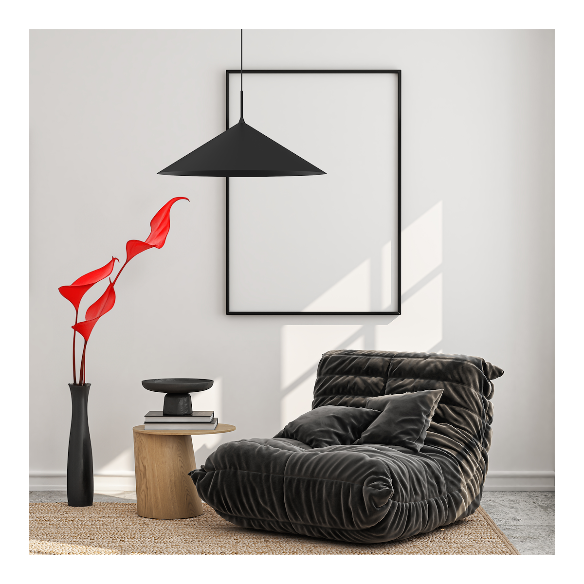 MiLagro Lampa wisząca CAPITAL CZARNY 1XGX53 MLP0946