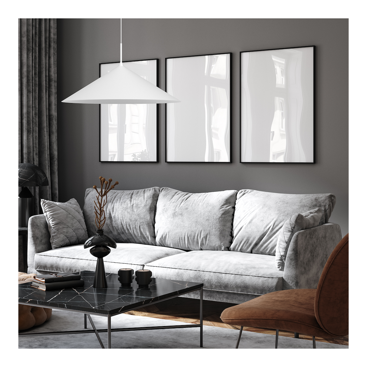 MiLagro Lampa wisząca CAPITAL BIAŁY 1XGX53 MLP0947