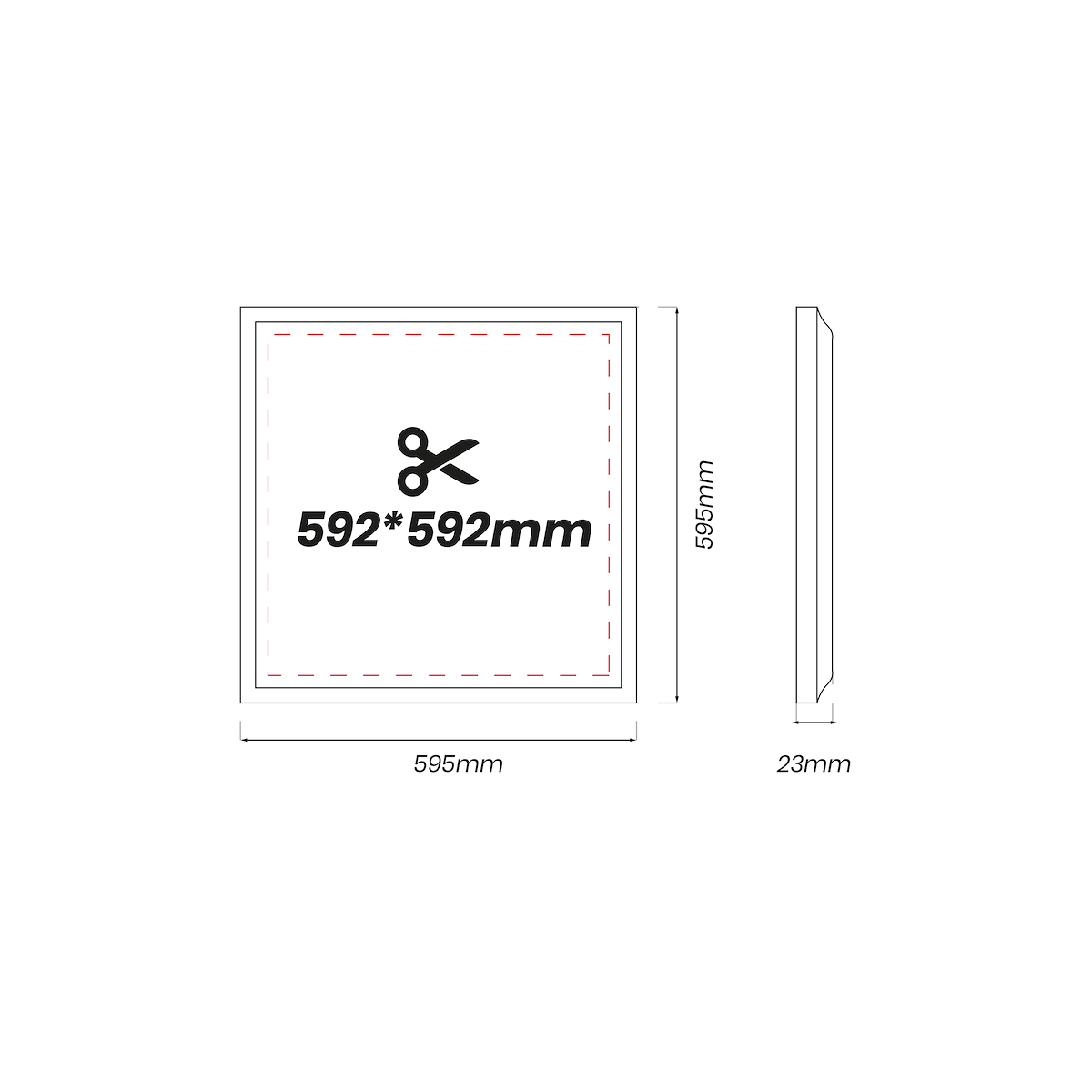 MiLagro Panel Led 48W 4000K Backlit 60/60 EKP1101