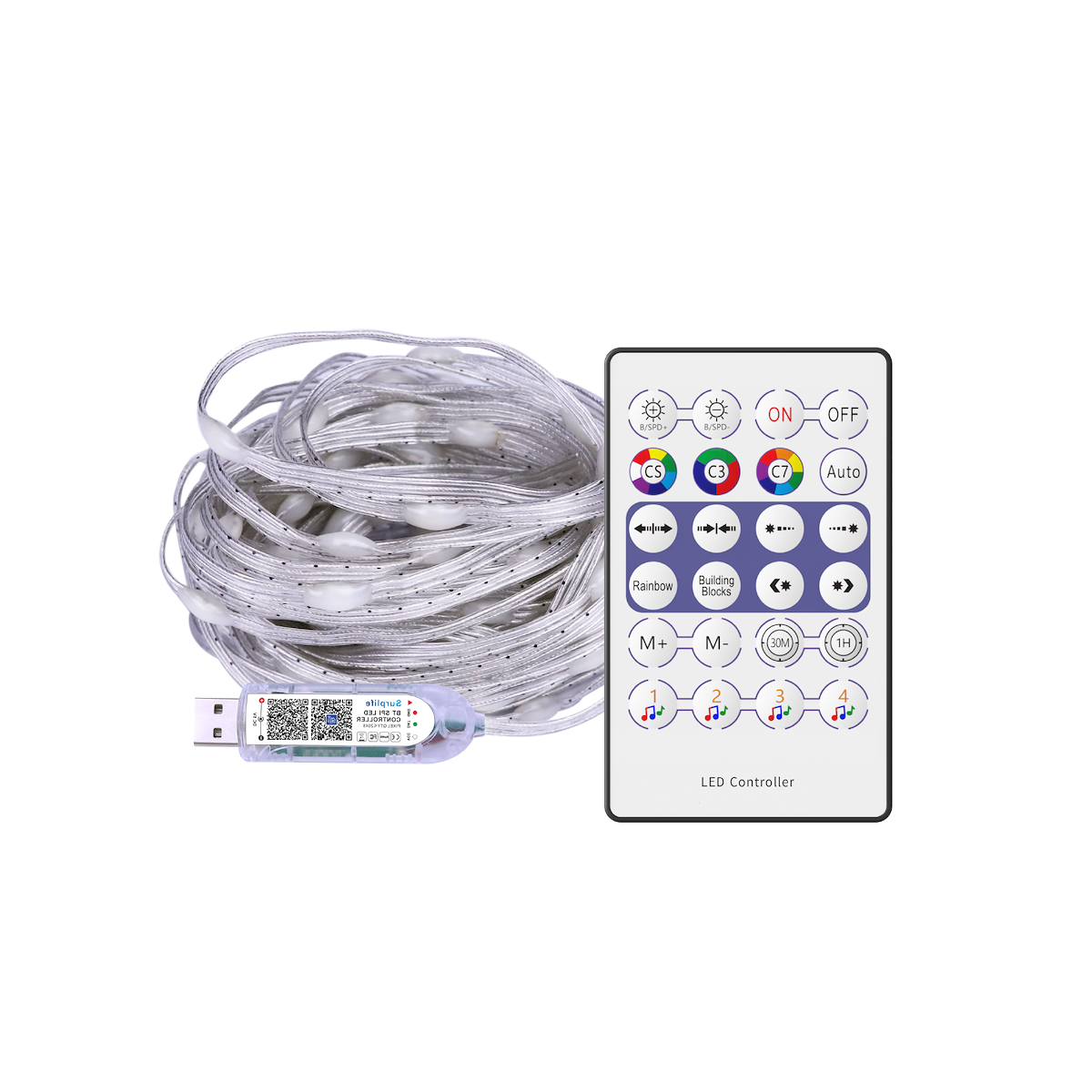 Girlanda LED RGB 10m EK1387