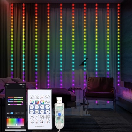 MiLagro Kurtyna Wizard Pchełka 3*3m 300LED RGB EK1388