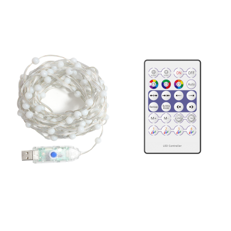 MiLagro Girlanda Wizard Kulka 5m 100LED RGB EK1389