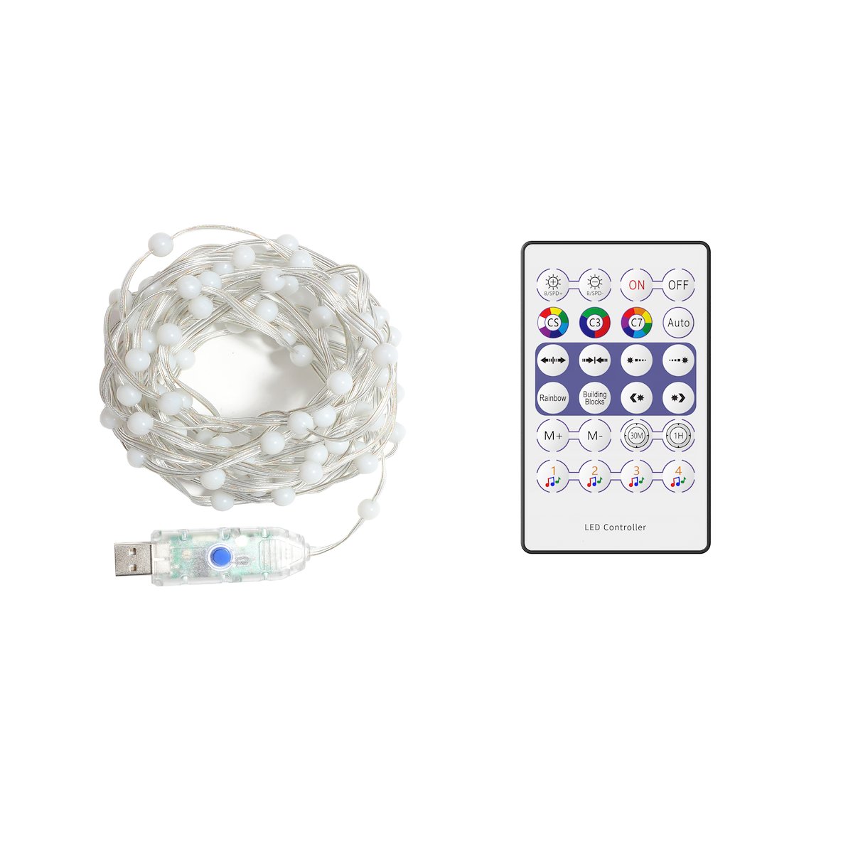 MiLagro Girlanda Wizard Kulka 5m 100LED RGB EK1389