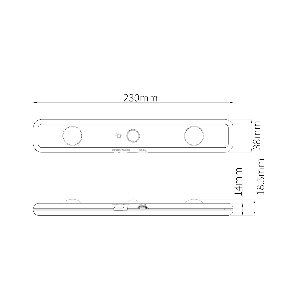 MiLagro Lampka Podszafkowa Tony 3CCT 23cm EKB1393
