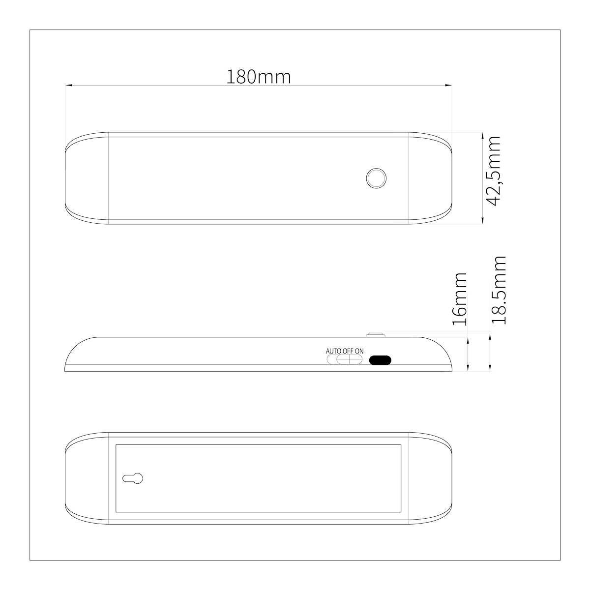 MiLagro Lampka Podszafkowa Seb 4000K 18cm EKB1394