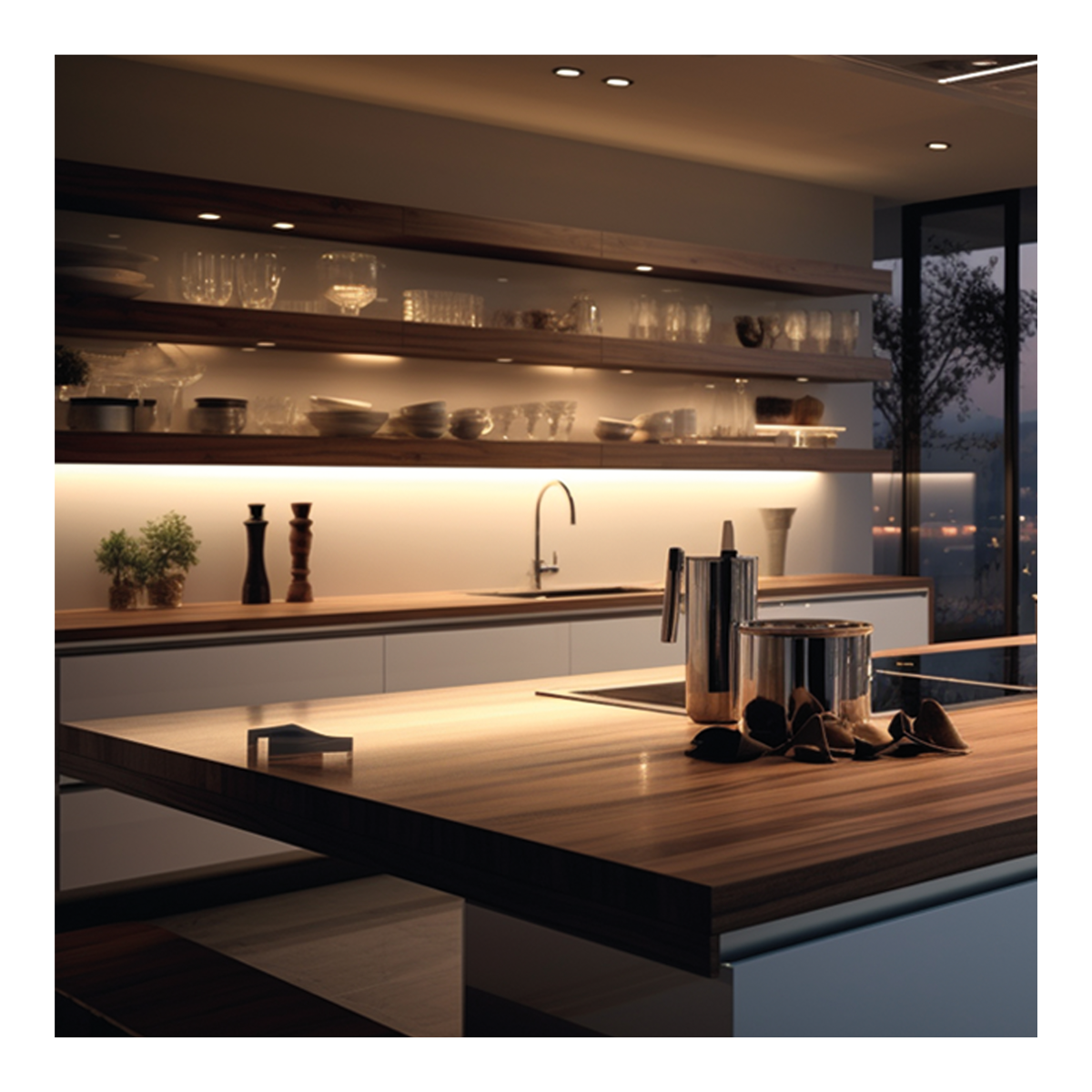 MiLagro Lampa Podszafkowa Dual 18W 4000K USB-A/C + Gniazda 230V EKB1444