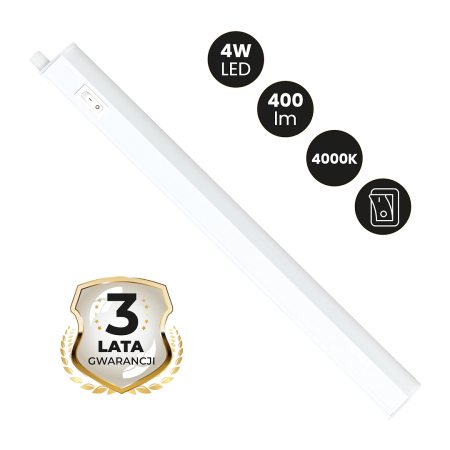 MiLagro Listwa LED Vito T5 4W 4000K 30cm EK1496
