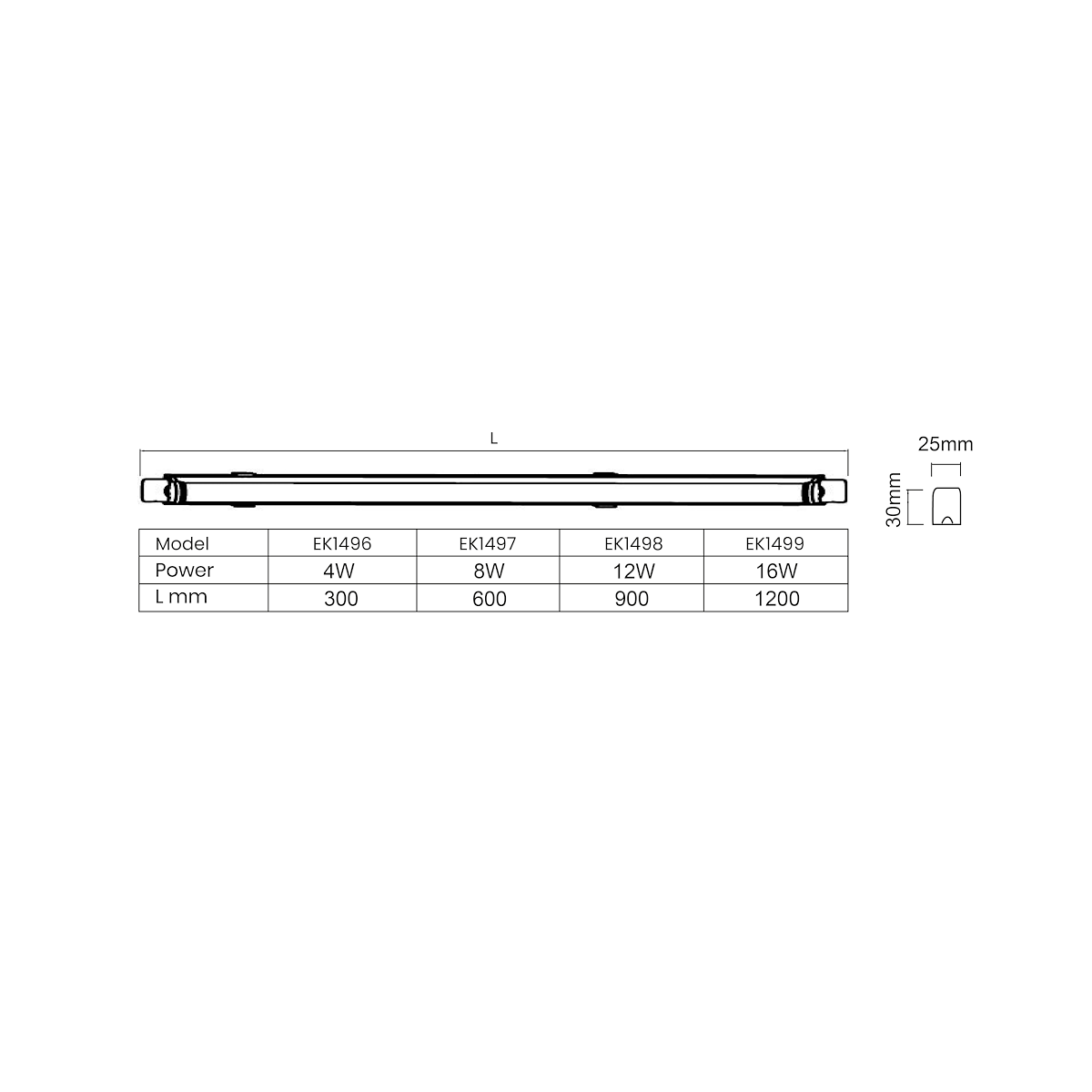 Listwa LED VITO T5 8W 60 cm