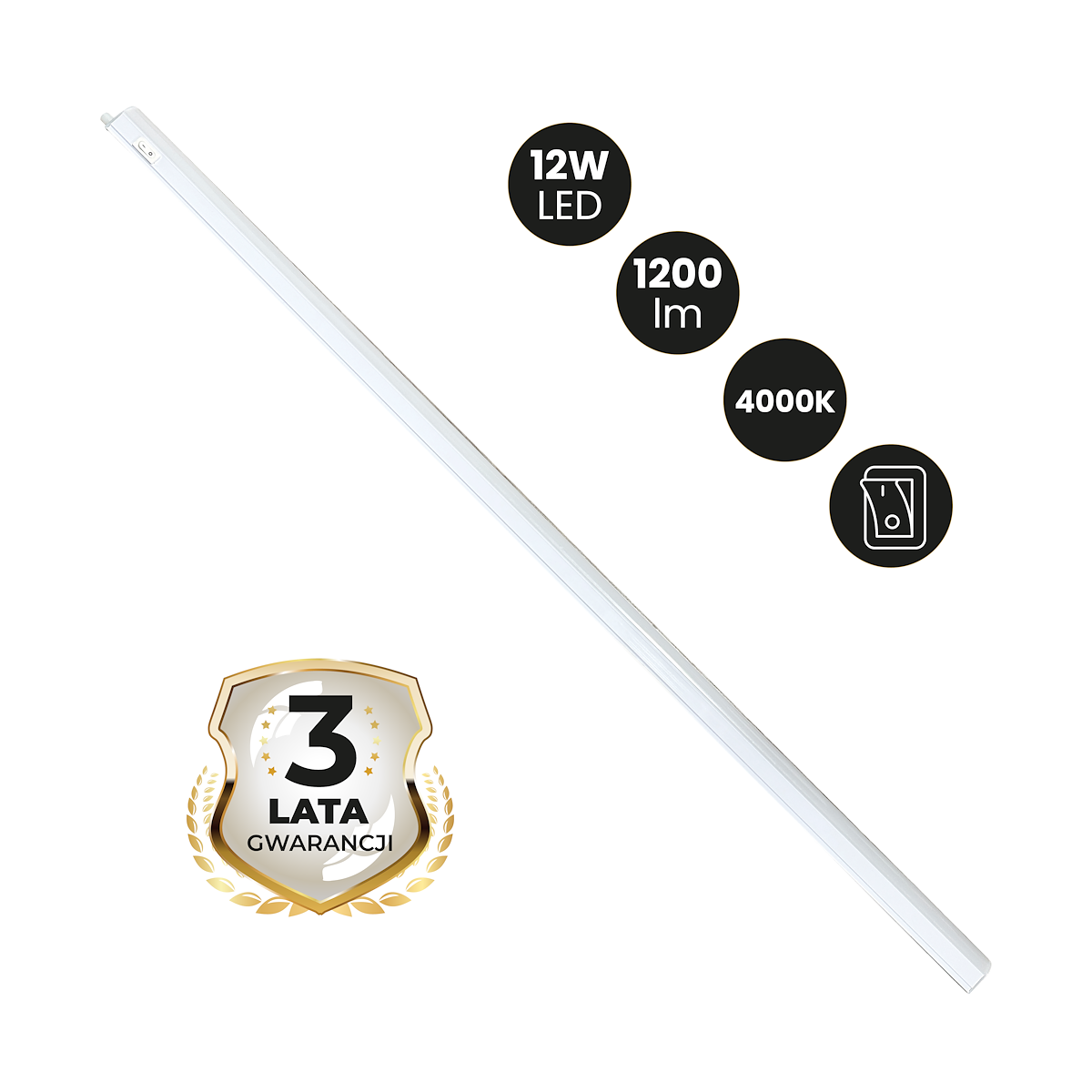 MiLagro Listwa LED Vito T5 12W 4000K 90cm EK1498