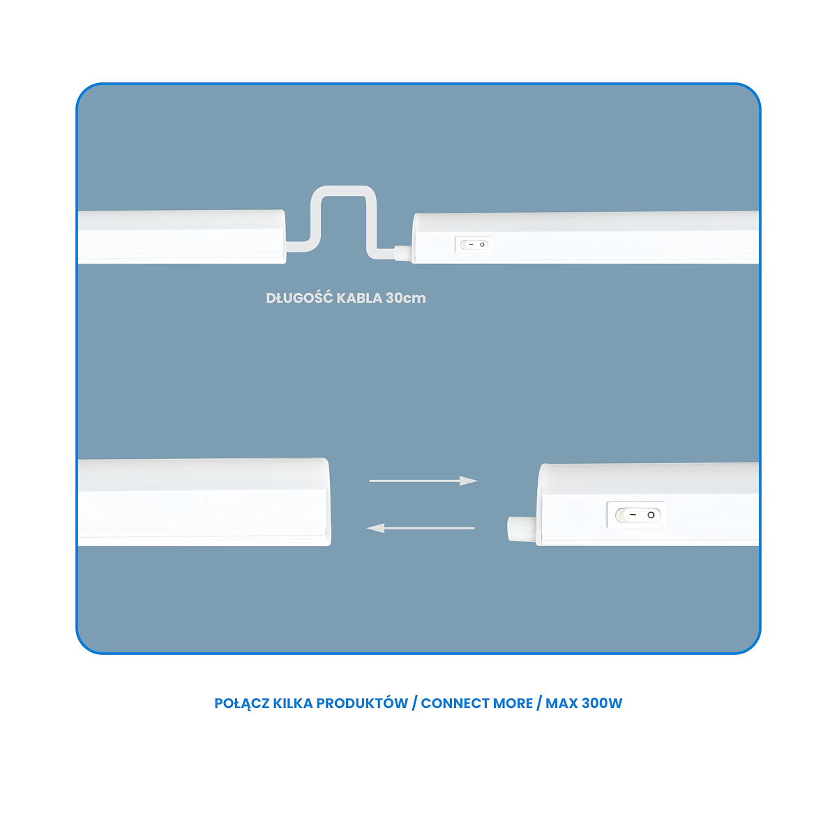 MiLagro Listwa LED Vito T5 12W 4000K 90cm EK1498