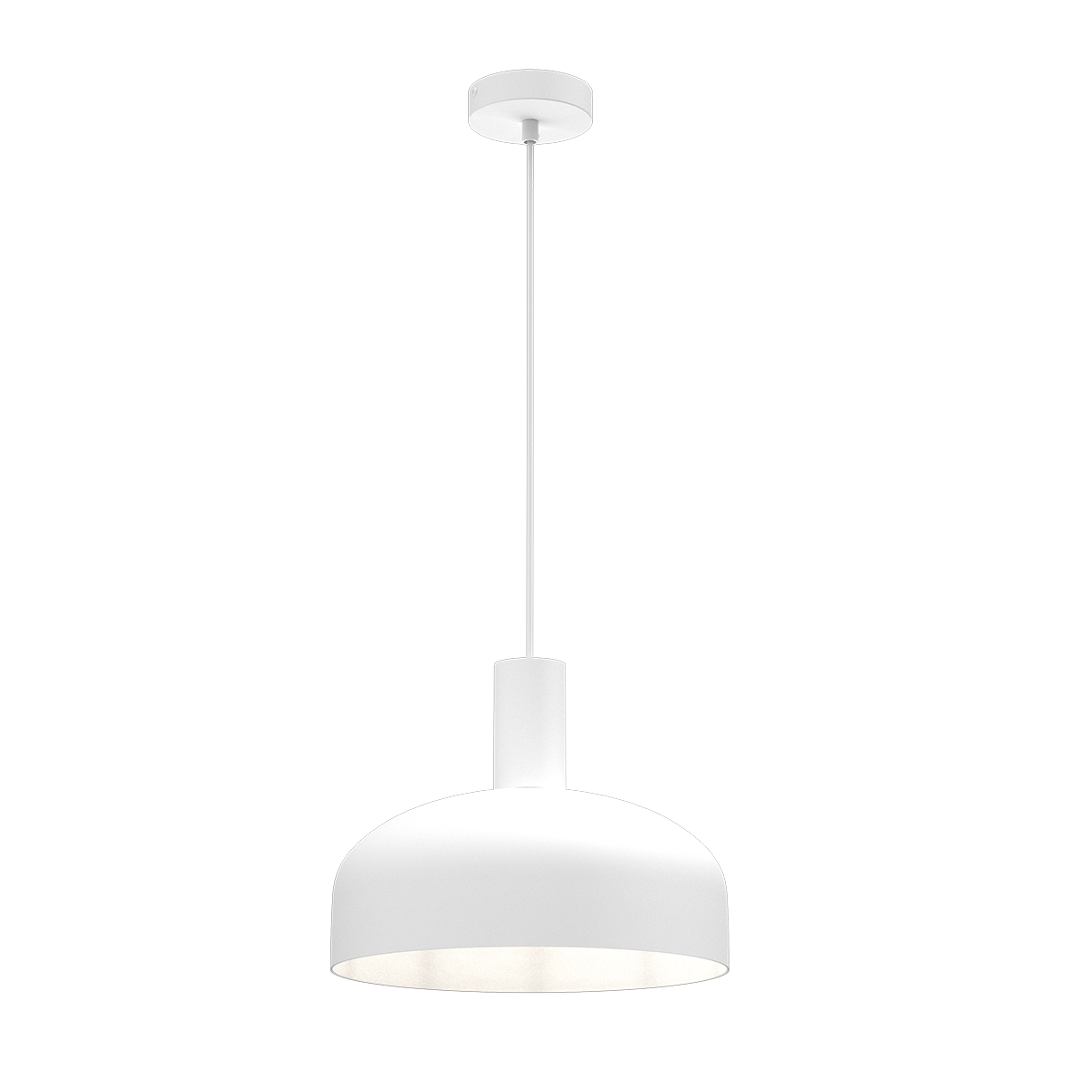 MiLagro Lampa wisząca Visby Biały 1xE27 MLP1552