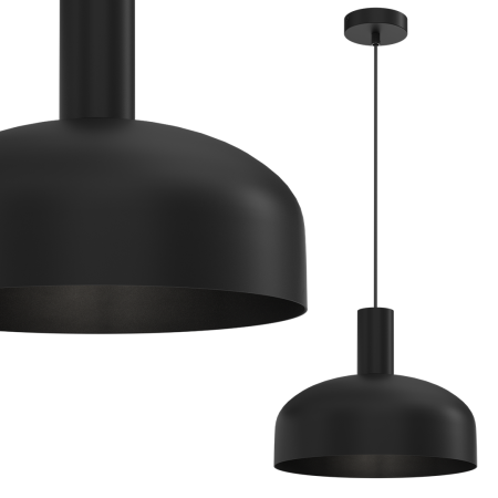 MiLagro Lampa wisząca VISBY BLACK 1xE27 MLP1553