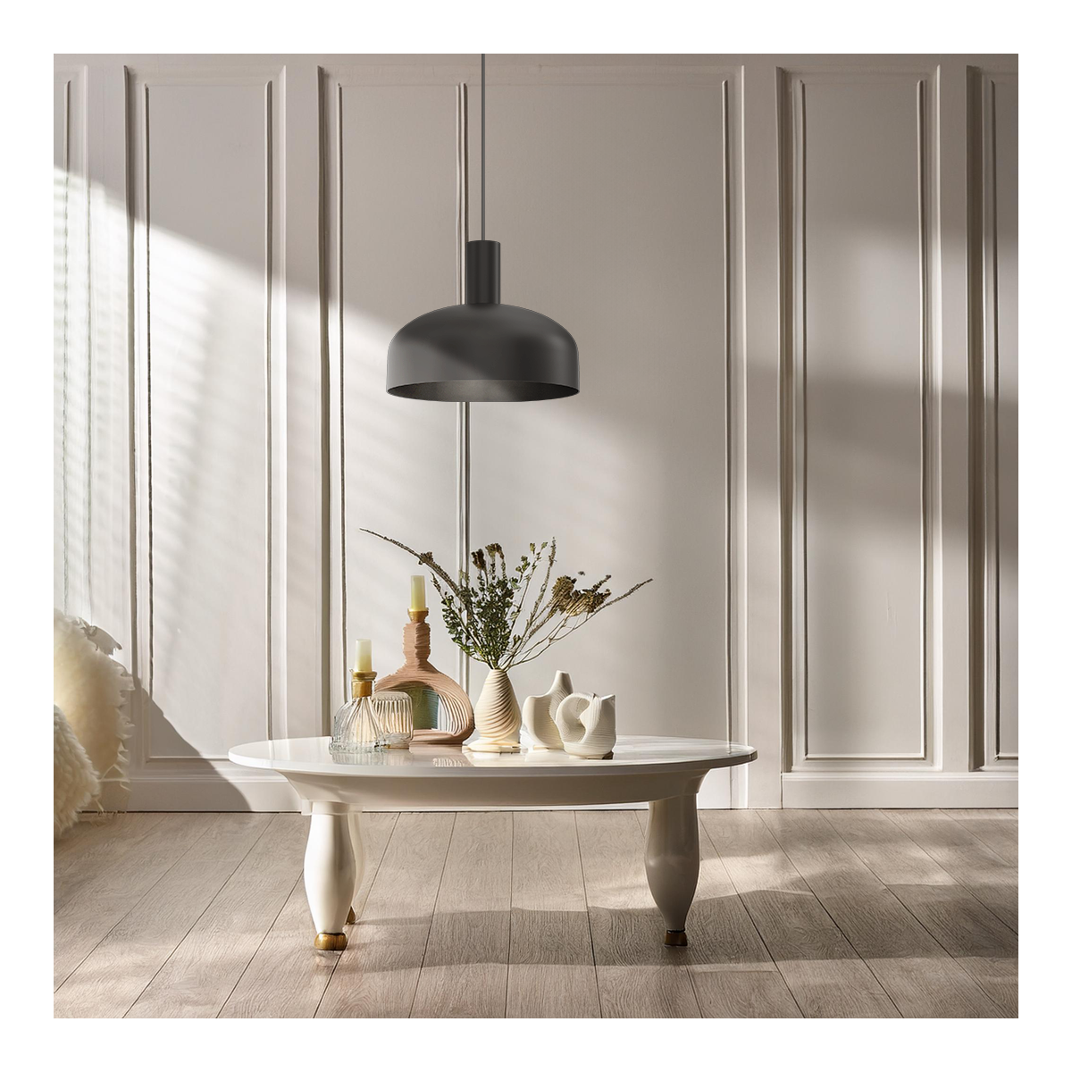 MiLagro Lampa wisząca VISBY BLACK 1xE27 MLP1553