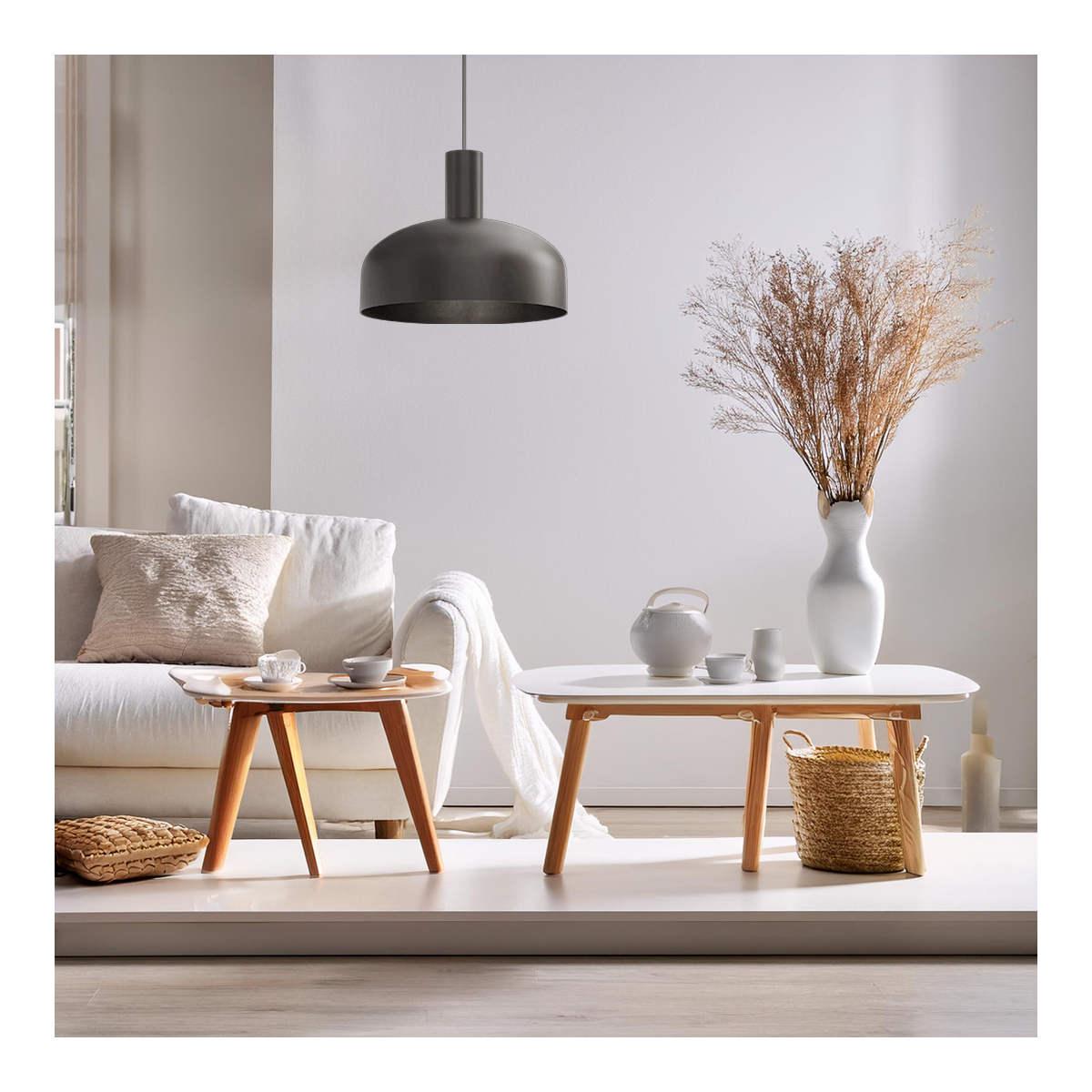 MiLagro Lampa wisząca VISBY BLACK 1xE27 MLP1553