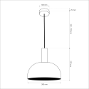 MiLagro Lampa wisząca VISBY BLACK 1xE27 MLP1553