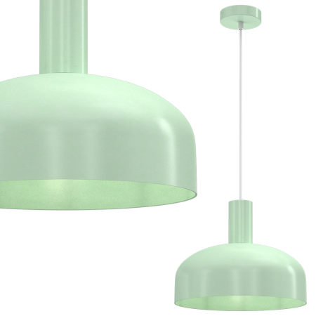 MiLagro Lampa wisząca VISBY MIĘTOWY 1xE27 MLP1555