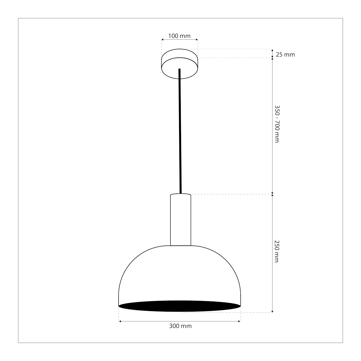 MiLagro Lampa wisząca VISBY MIĘTOWY 1xE27 MLP1555