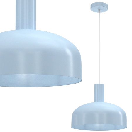MiLagro Lampa wisząca VISBY BŁĘKITNY 1xE27 MLP1556