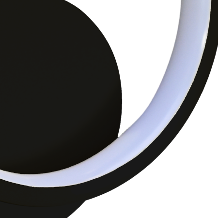 MiLagro Kinkiet HOOP BLACK 7W LED ML1540