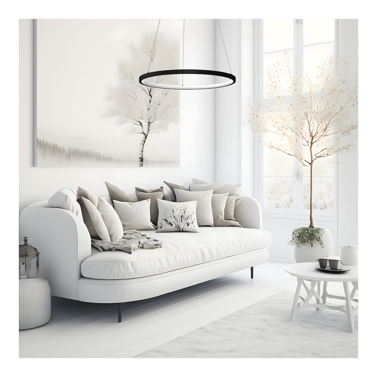 MiLagro Lampa wisząca HOOP BLACK 27W LED ML1541