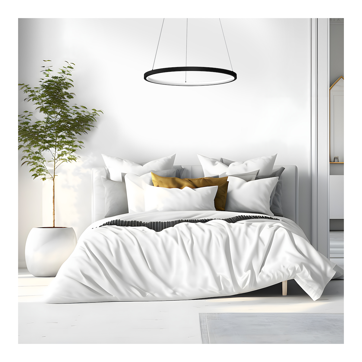 MiLagro Lampa wisząca HOOP BLACK 27W LED ML1541