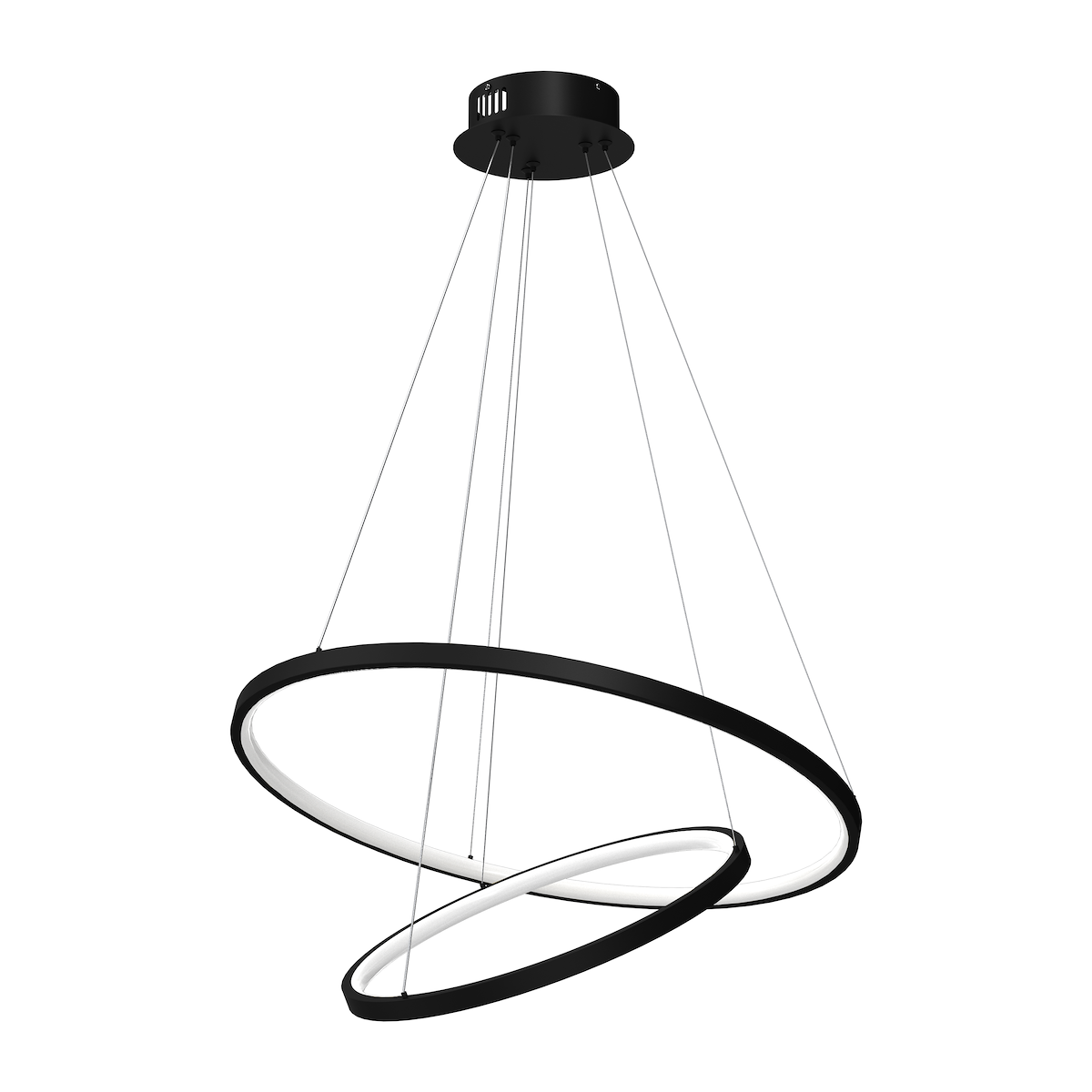 MiLagro Lampa wisząca HOOP BLACK 51W LED ML1542