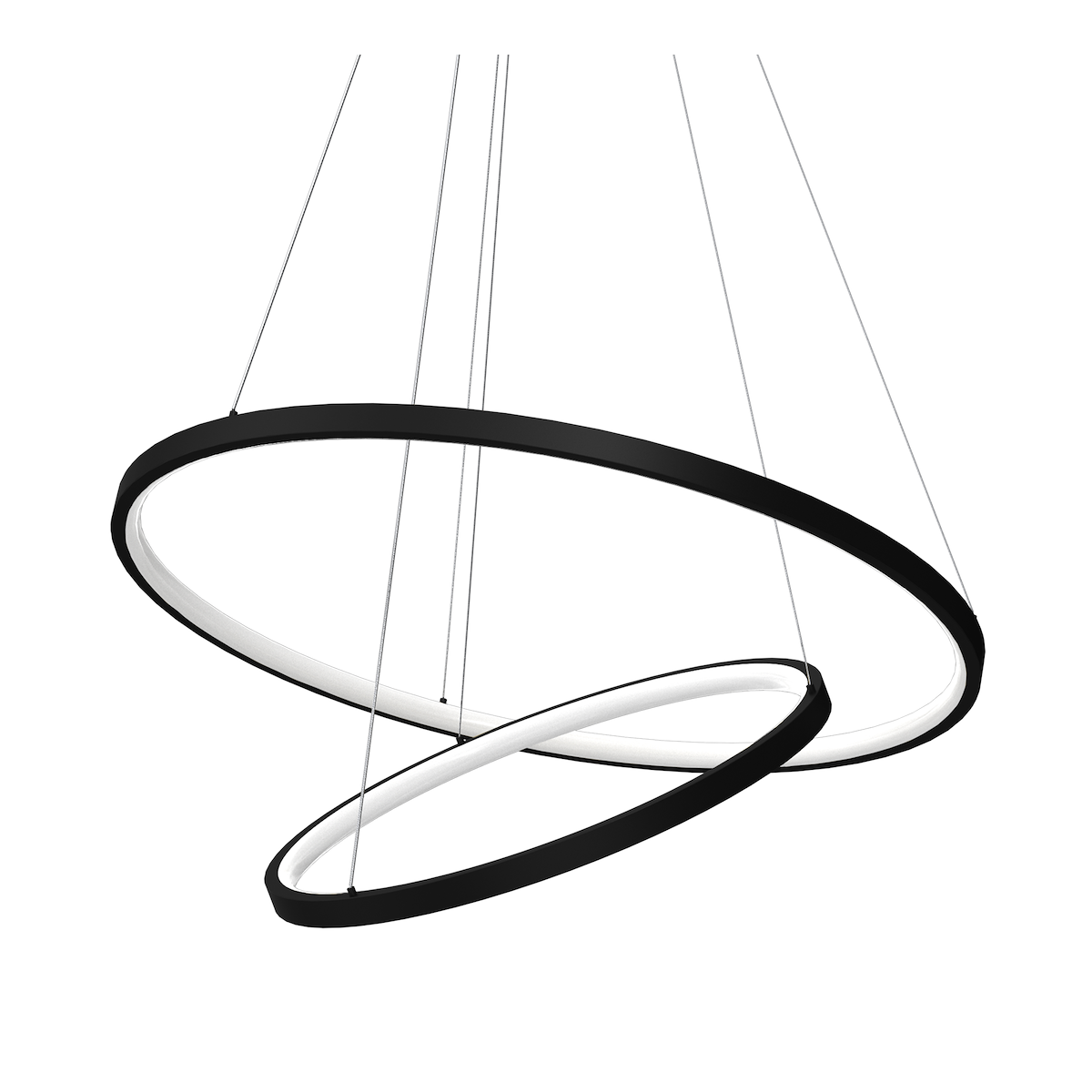 MiLagro Lampa wisząca HOOP BLACK 51W LED ML1542