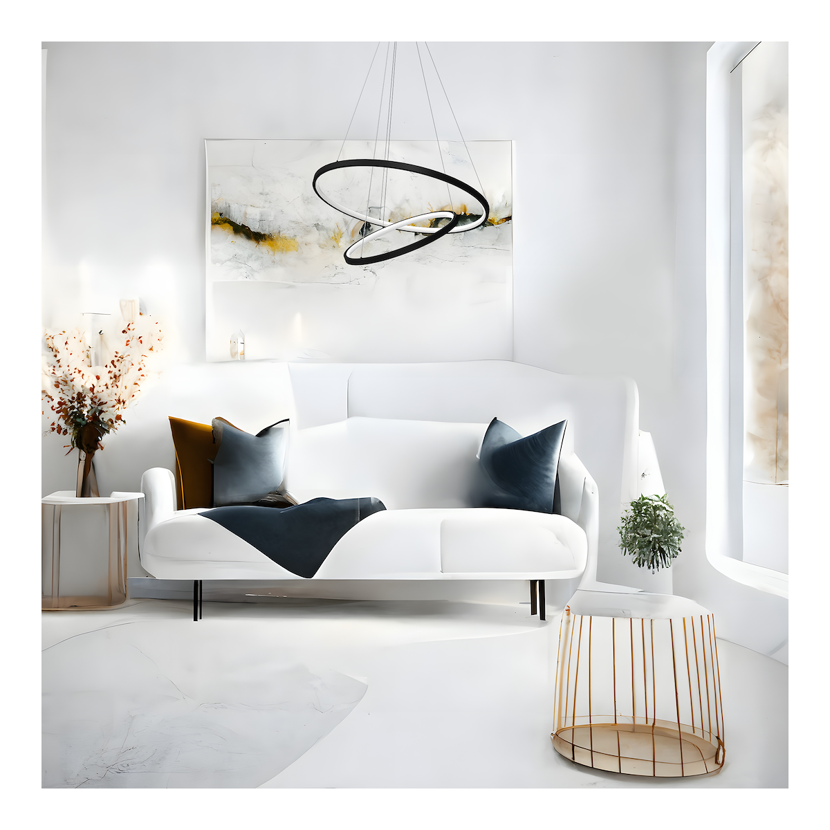 MiLagro Lampa wisząca HOOP BLACK 51W LED ML1542