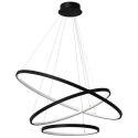 MiLagro Lampa wisząca HOOP BLACK 93W LED ML1543