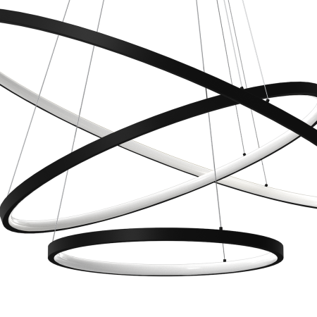 MiLagro Lampa wisząca HOOP BLACK 93W LED ML1543