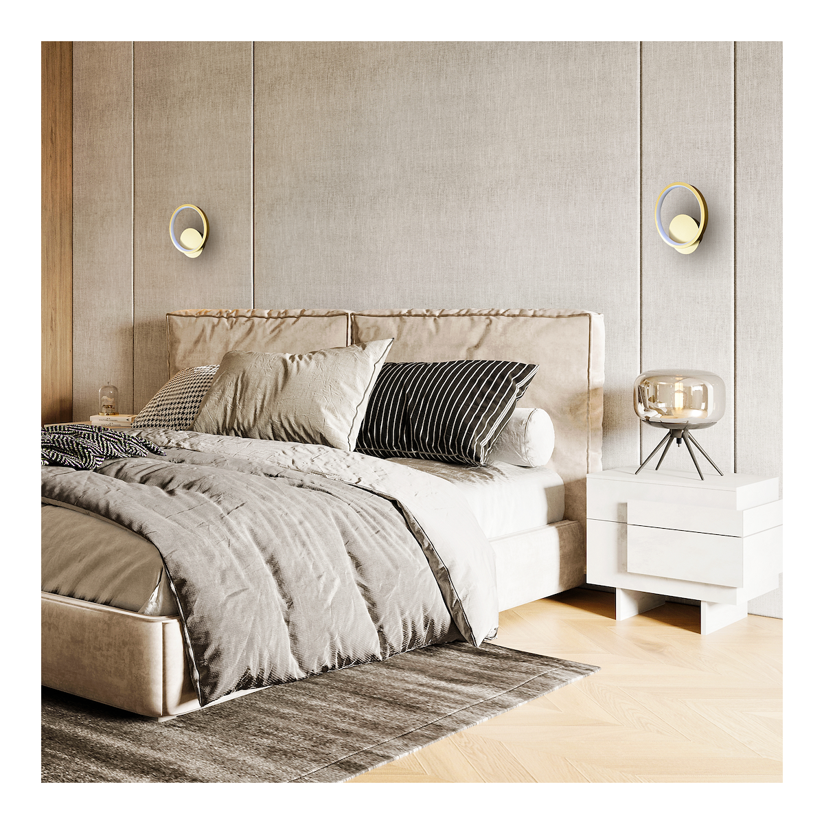 MiLagro Kinkiet HOOP GOLD 7W LED ML1544