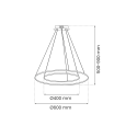 MiLagro Lampa wisząca HOOP GOLD 51W LED ML1546