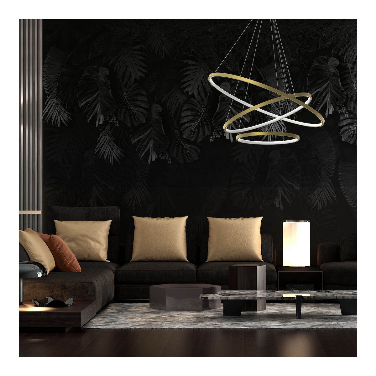 MiLagro Lampa wisząca HOOP GOLD 93W LED ML1547