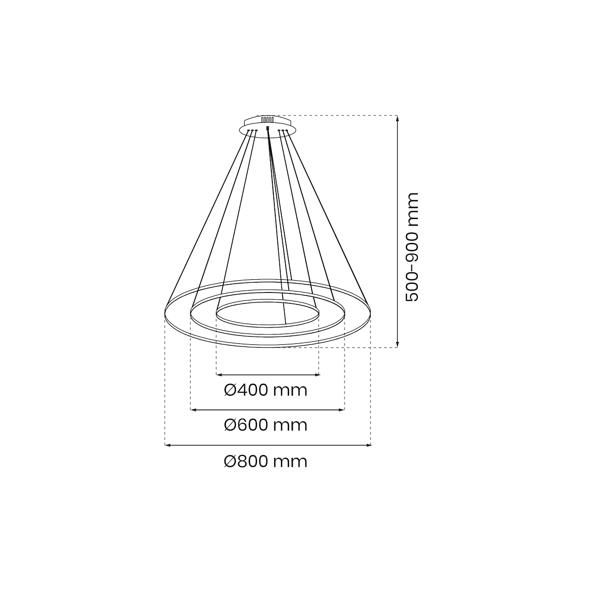 MiLagro Lampa wisząca HOOP GOLD 93W LED ML1547