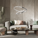 MiLagro Lampa wisząca HOOP CHROME 51W LED ML1550