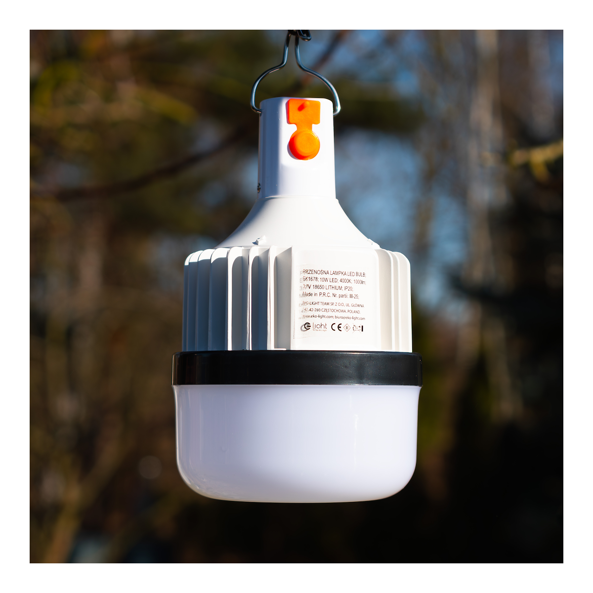 MiLagro Przenośna Lampka LED Bulb 10W 4000K EK1678