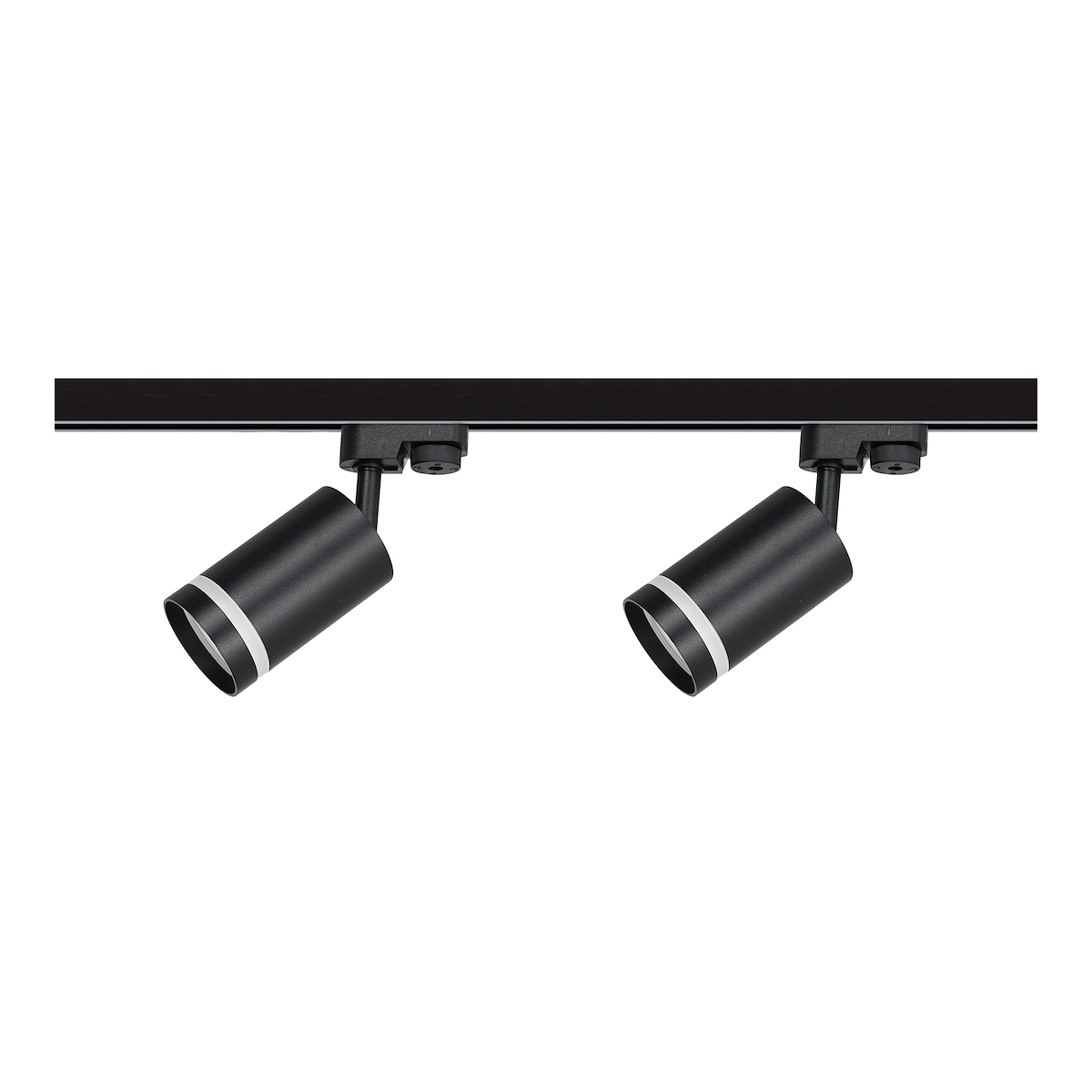MiLagro Zestaw Szynoprzewód 4xPipe Ring GU10 + Prowadnica 2x1m + Złączki - Czarny ML1687