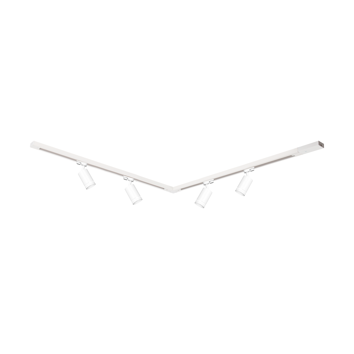 MiLagro Zestaw Szynoprzewód 4xPipe Ring GU10 + Prowadnica 2x1m + Złączki - Biały ML1688