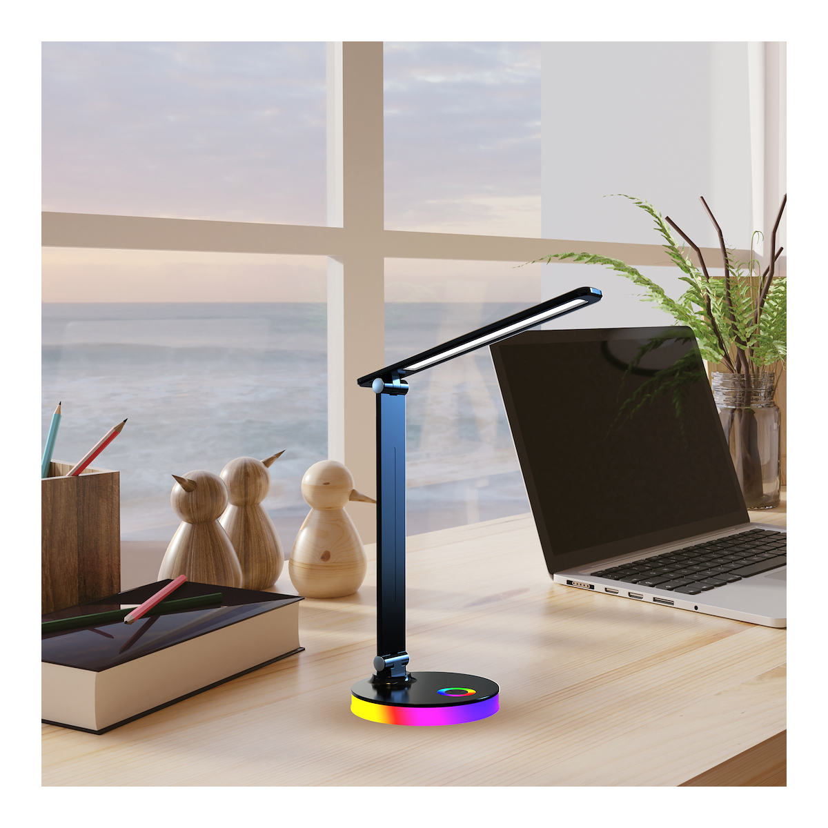 Lampka biurkowa BRUNO RGB Czarna