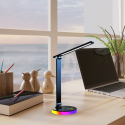 MiLagro Lampka biurkowa Bruno Black 5W LED RGB ML1628