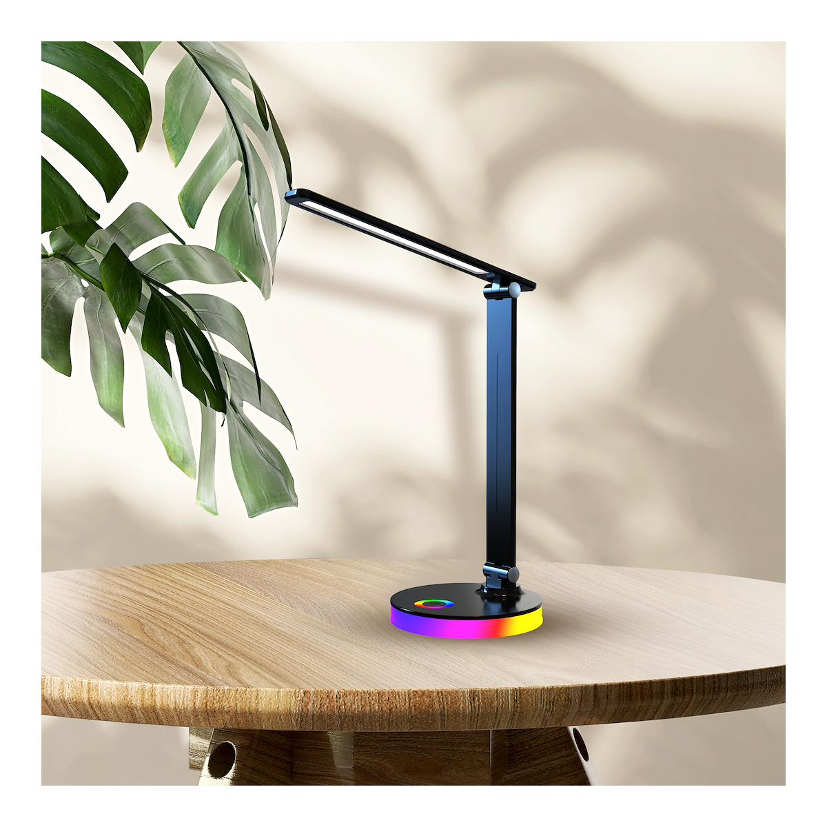 MiLagro Lampka biurkowa Bruno Black 5W LED RGB ML1628
