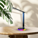 MiLagro Lampka biurkowa Bruno Black 5W LED RGB ML1628