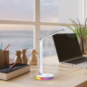 MiLagro Lampka biurkowa Bruno White 5W LED RGB ML1629